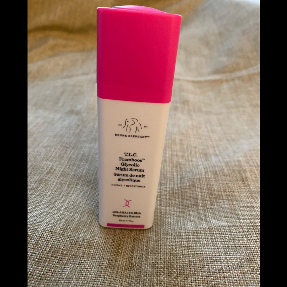 Drunk Elephant ~ T.L.C Framboos Glycolic Night Serum. New no box